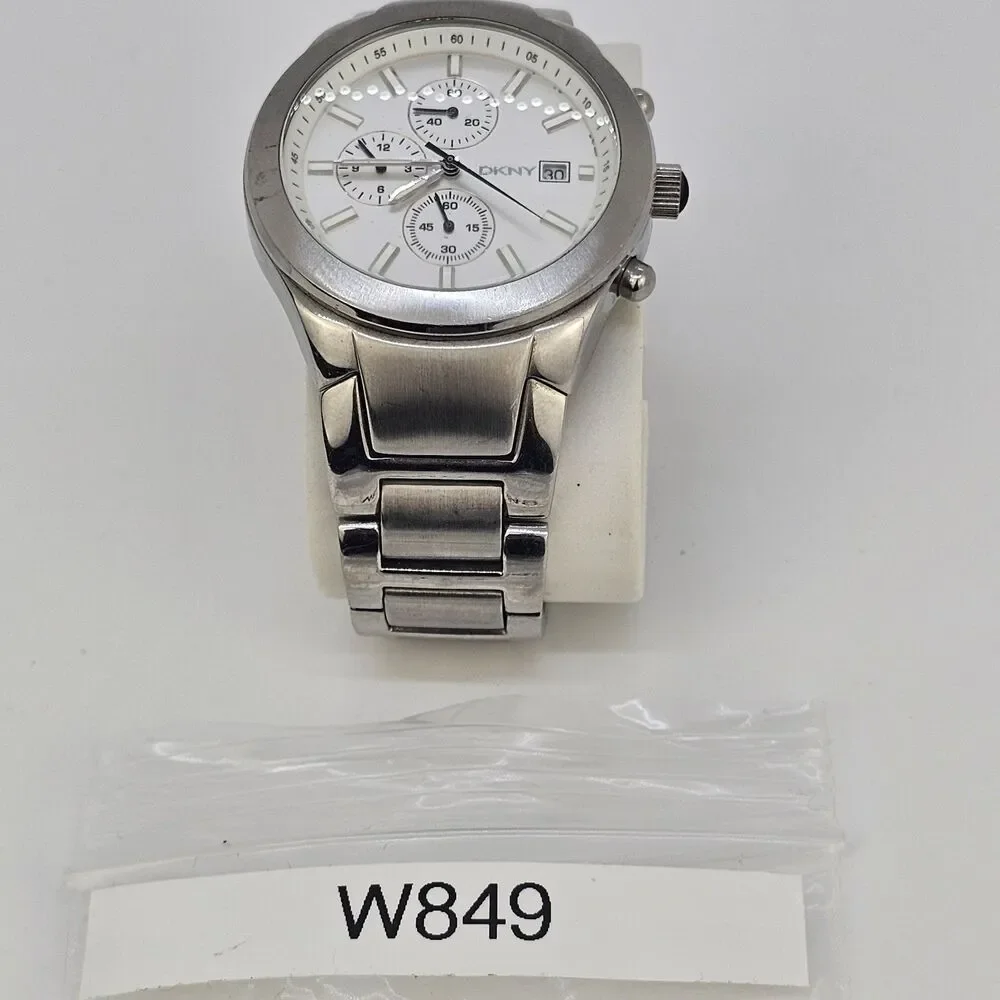 DKNY Men's Watch 38MM Gray Dial Date Gray Bracelet‎ Band 6
